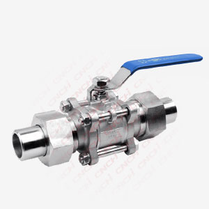 3PC Welded Ball Valve with Connection Pipe