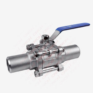 3PC Ball Valve with Long Butt Weding Pipe